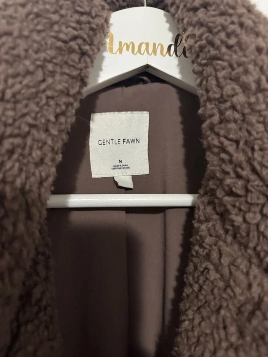 Gentle Fawn Taupe Teddy Jacket - Picture 2 of 4